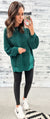 Hunter Green Chenille Relaxed Sweater