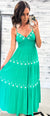 Sea Green Riviera Dreamin" Embroidered Maxi