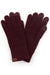C.C. Wine Ribbed Cozy Gloves