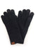 C.C. Black Ribbed Cozy Gloves