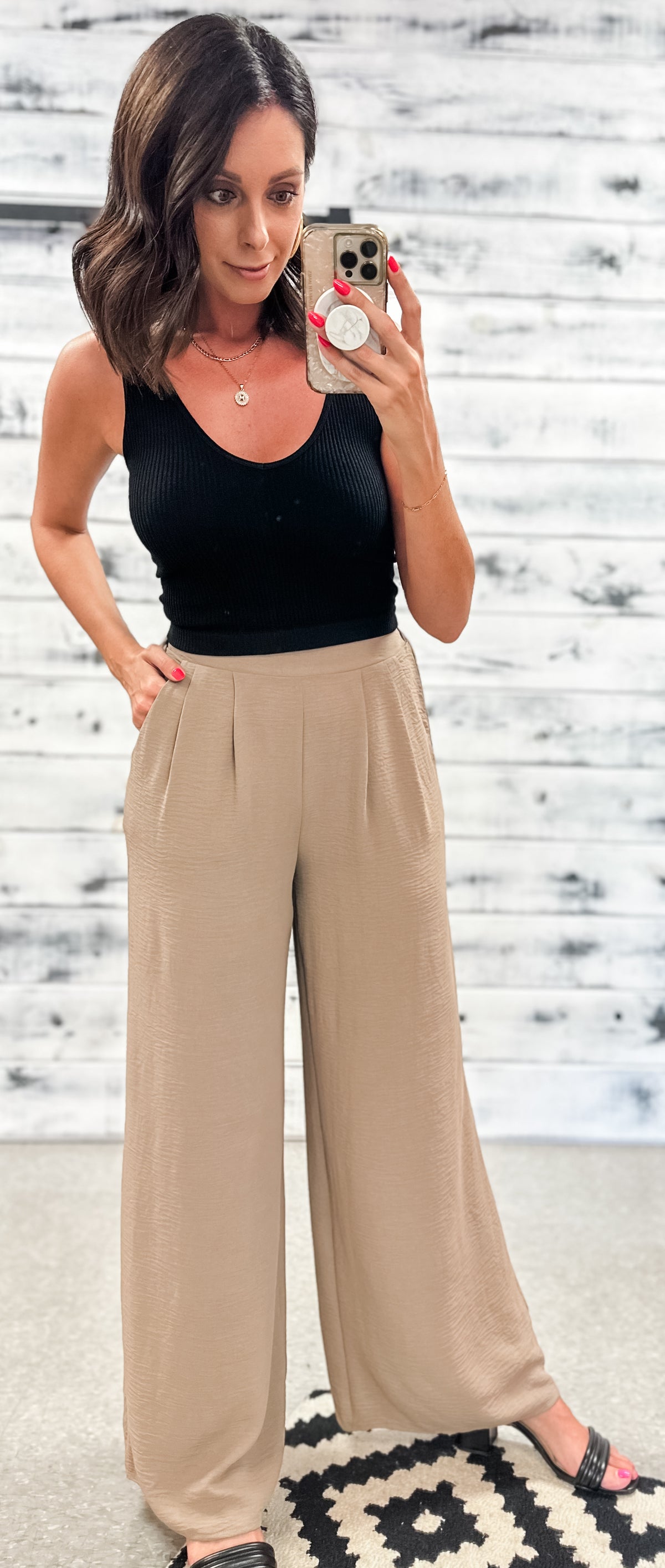 Coco Pleated Wide Leg Pants