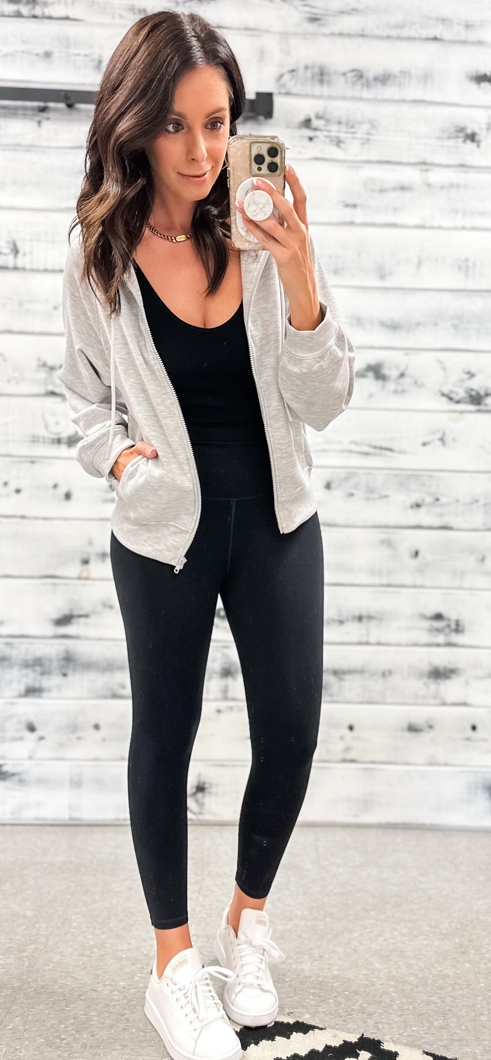 Heather Grey Softest Ever Zip Up Hoodie - Grace and Garment Boutique