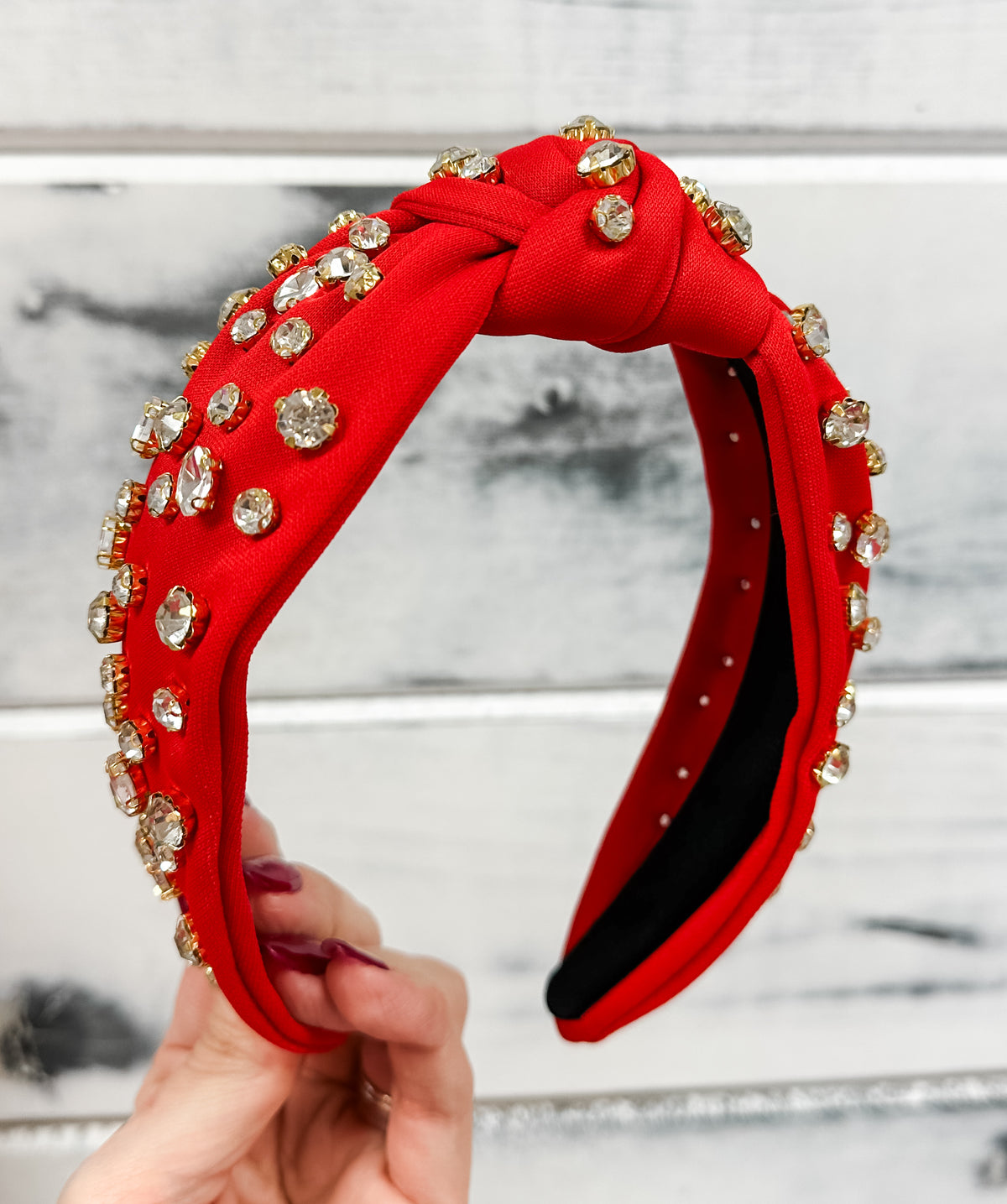 Red Super Bejeweled Headband