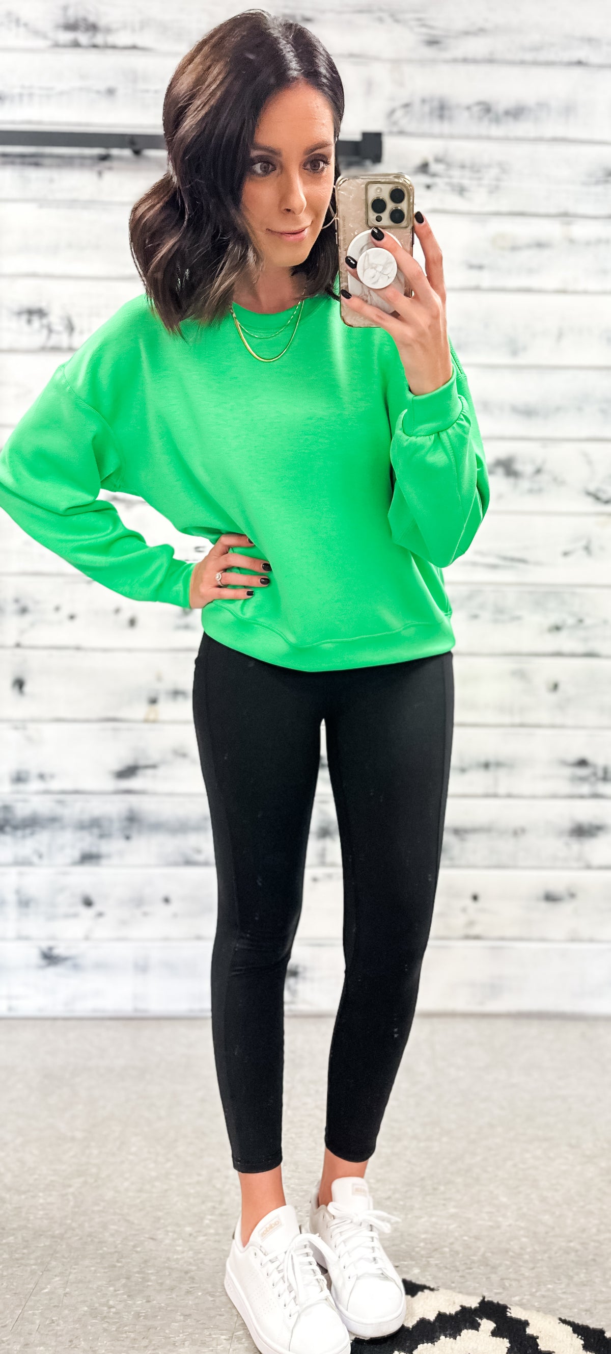 Keylime Softest Ever Relaxed &quot;Crop&quot; Sweater