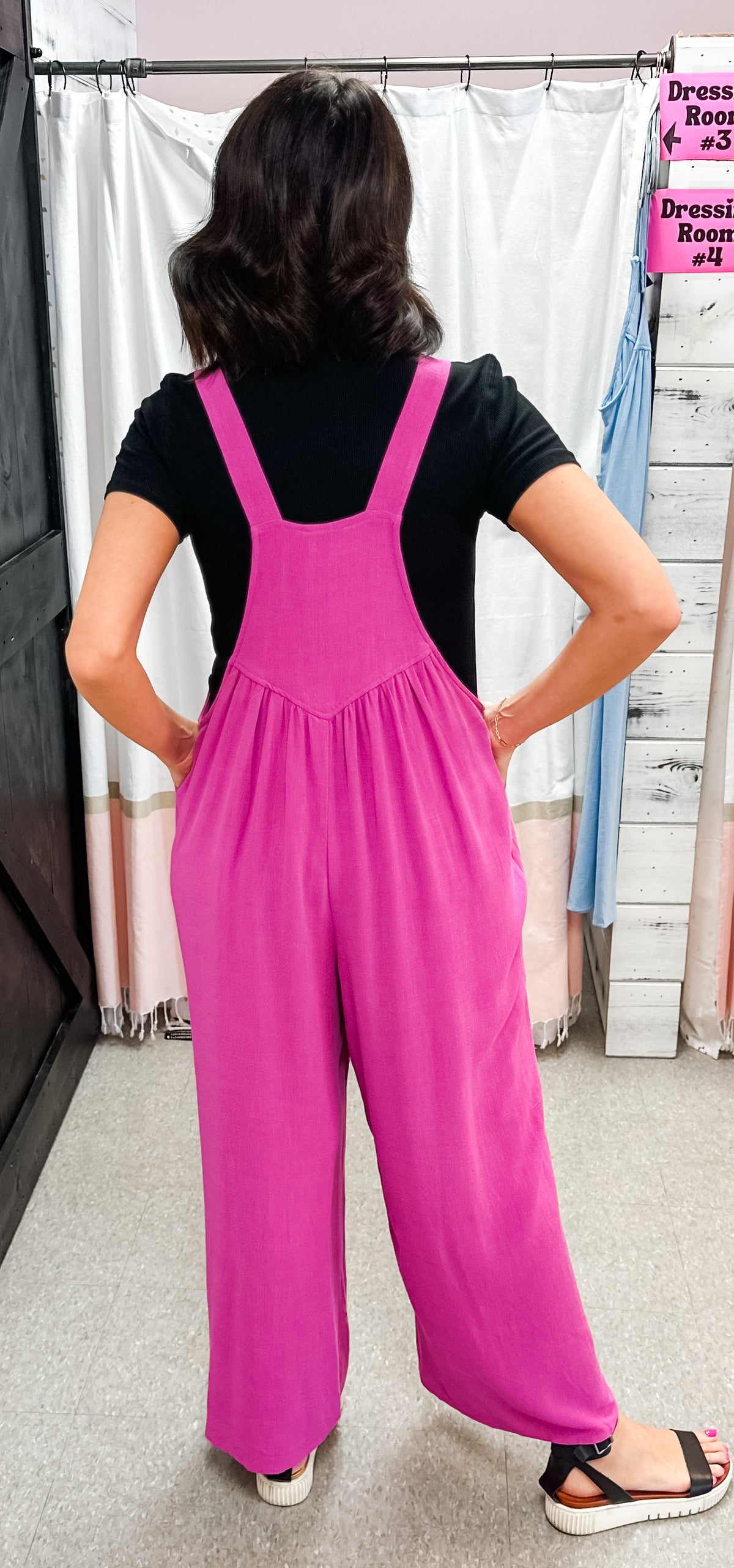 Orchid Overall Style Flowy Jumpsuit
