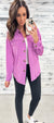 Orchid Ribbed Lightweight Shacket