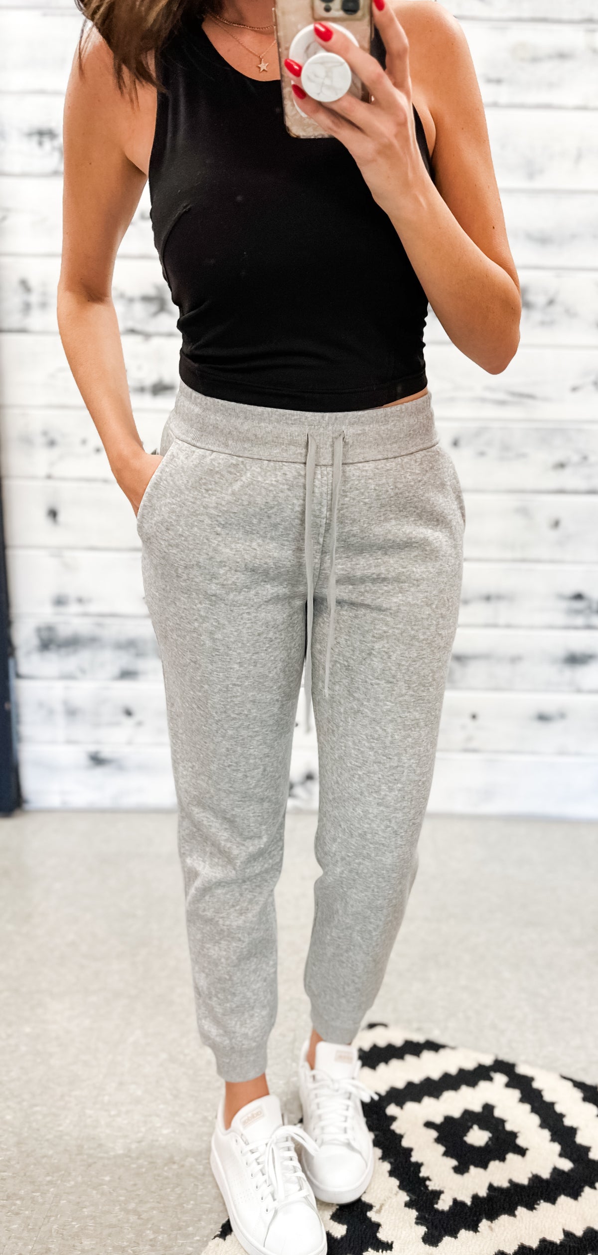 Heather Grey French Terry Jogger