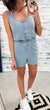 Chambray Denim Button Up Romper