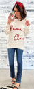 "Mama Claus" Tinsel Sweater