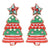 Jeweled Christmas Tree Beaded Earrings