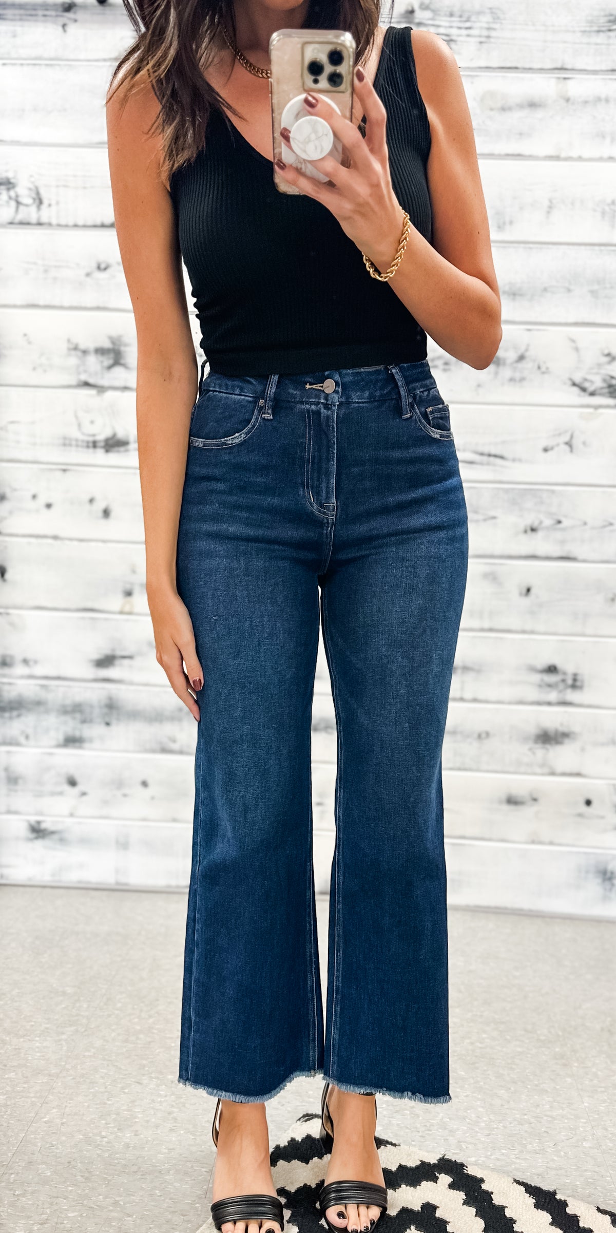 Mica Dark Wash Wide Leg Jean