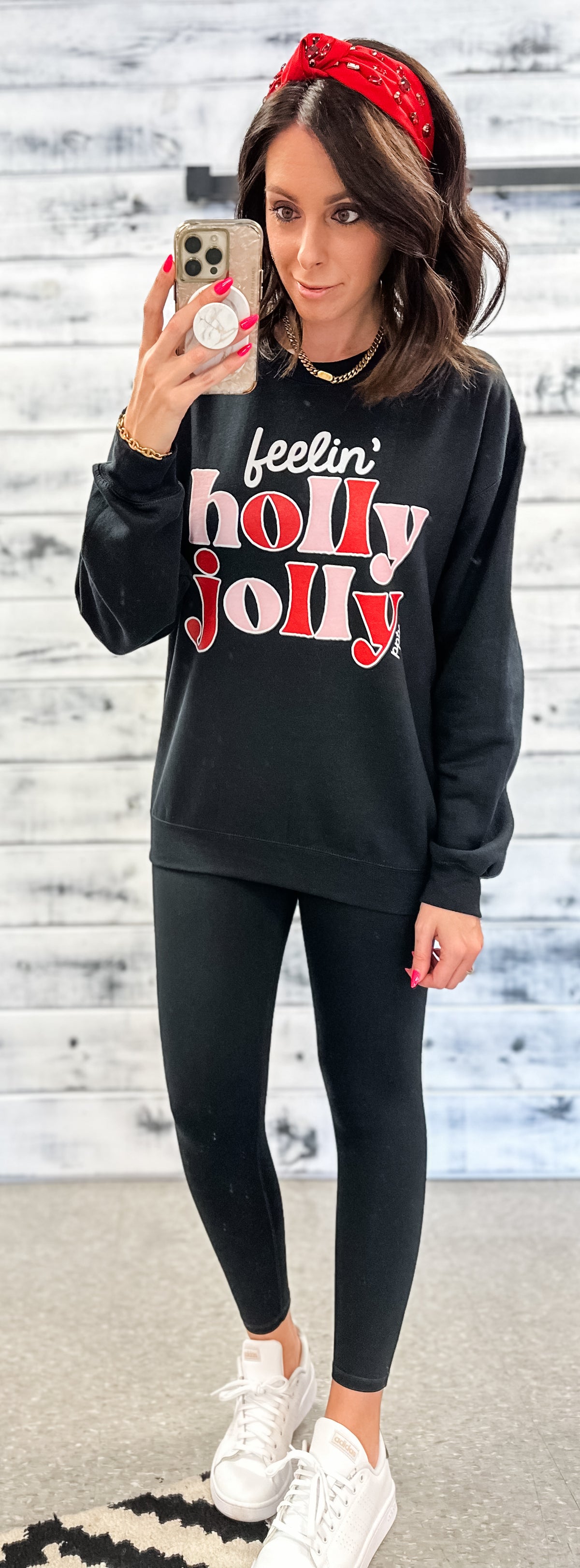 Feelin&#39; Holly Jolly Sweatshirt