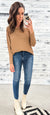 Latte Ribbed Relaxed Top