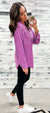 Orchid Ribbed Lightweight Shacket