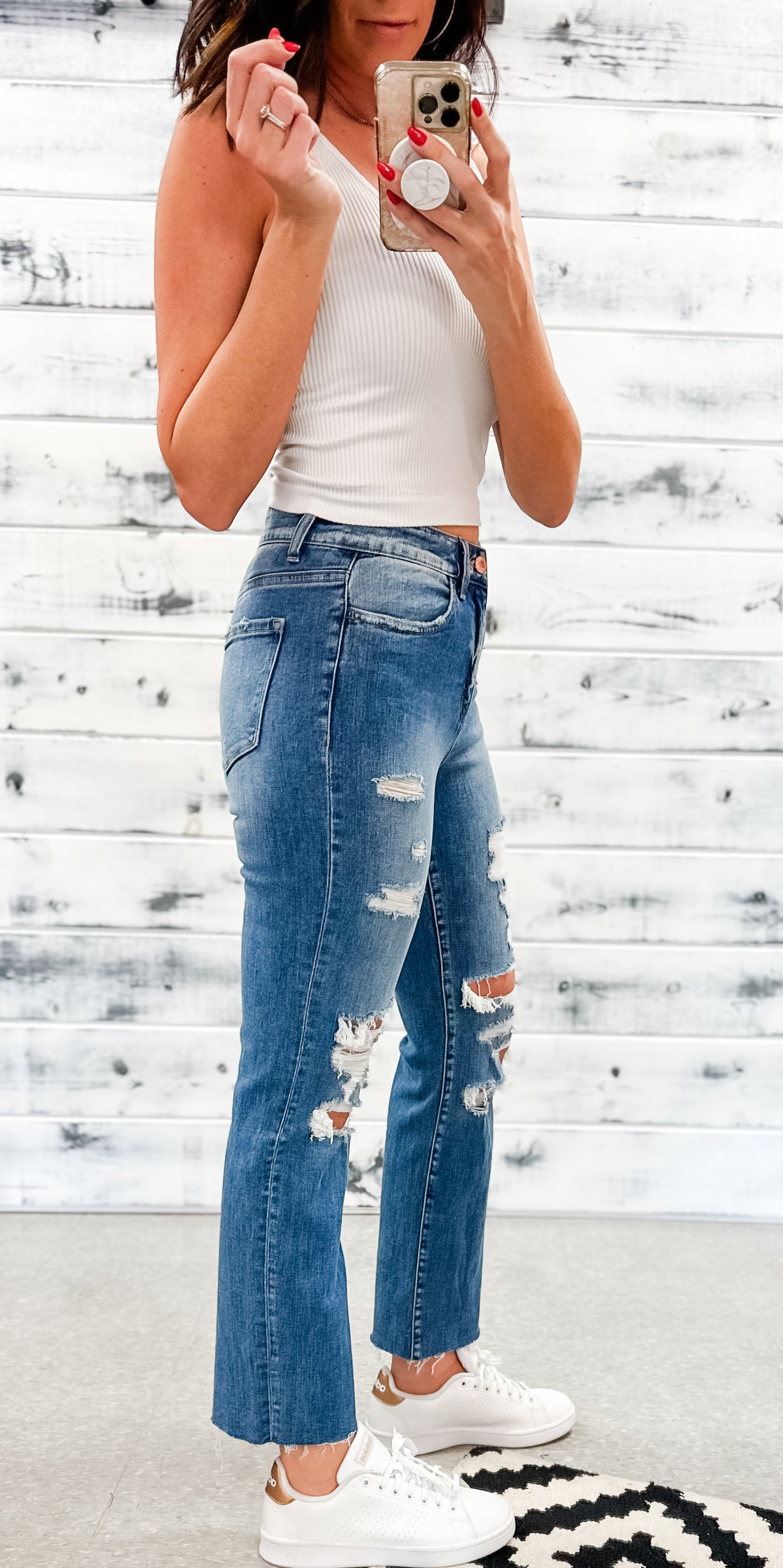 Flying Monkey &quot;Weekend Vibes&quot; Relaxed Straight Leg Jean