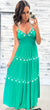 Sea Green Riviera Dreamin" Embroidered Maxi