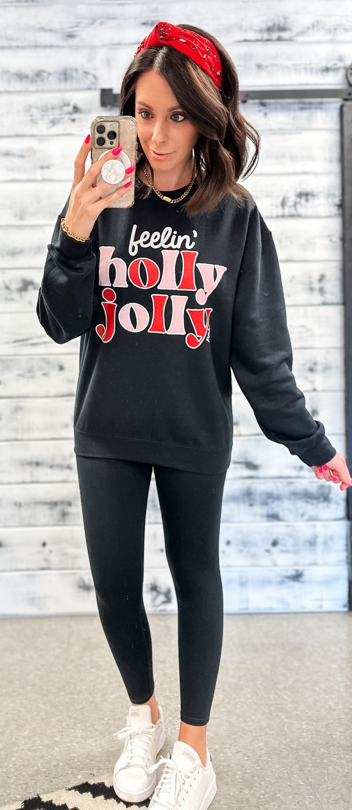 Feelin&#39; Holly Jolly Sweatshirt