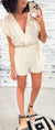 Linen V-Neck Cover-Up Romper