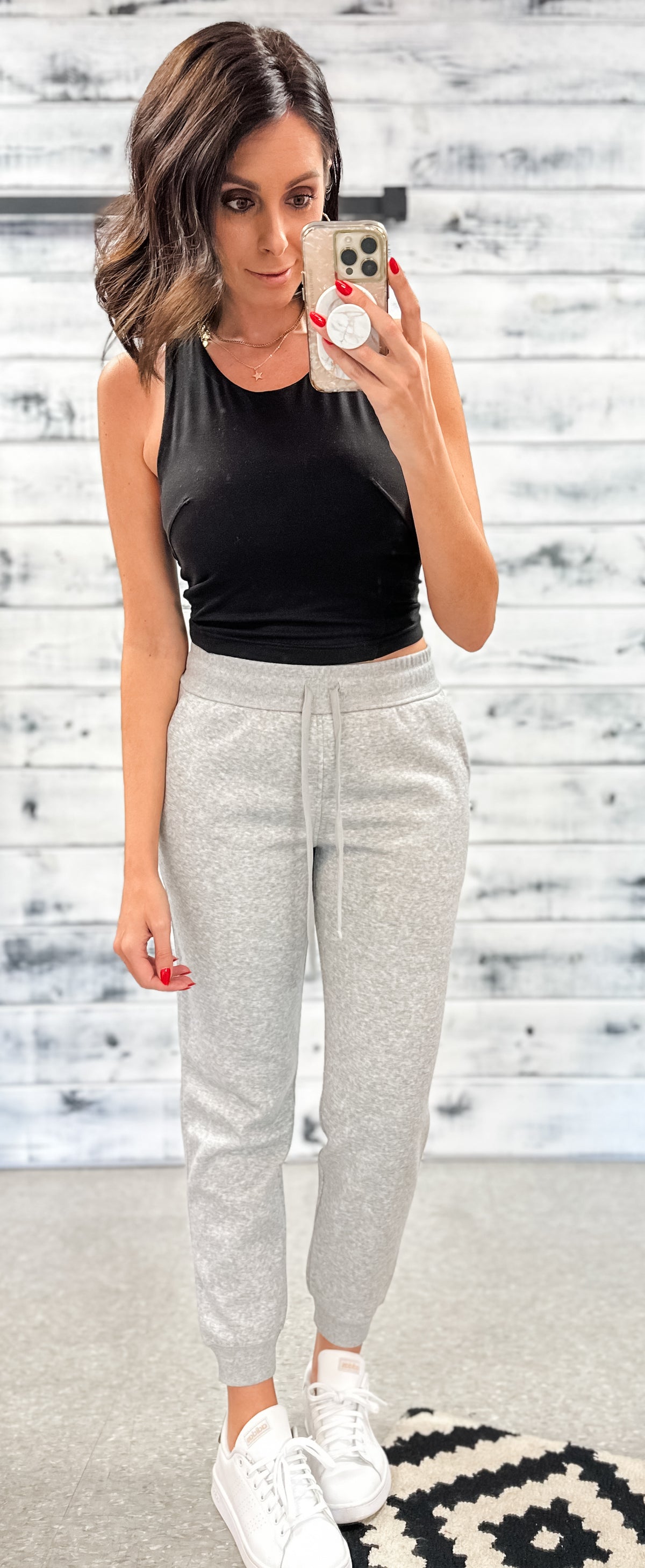 Heather Grey French Terry Jogger