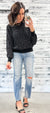 Black Studs & Sparkle Sweater