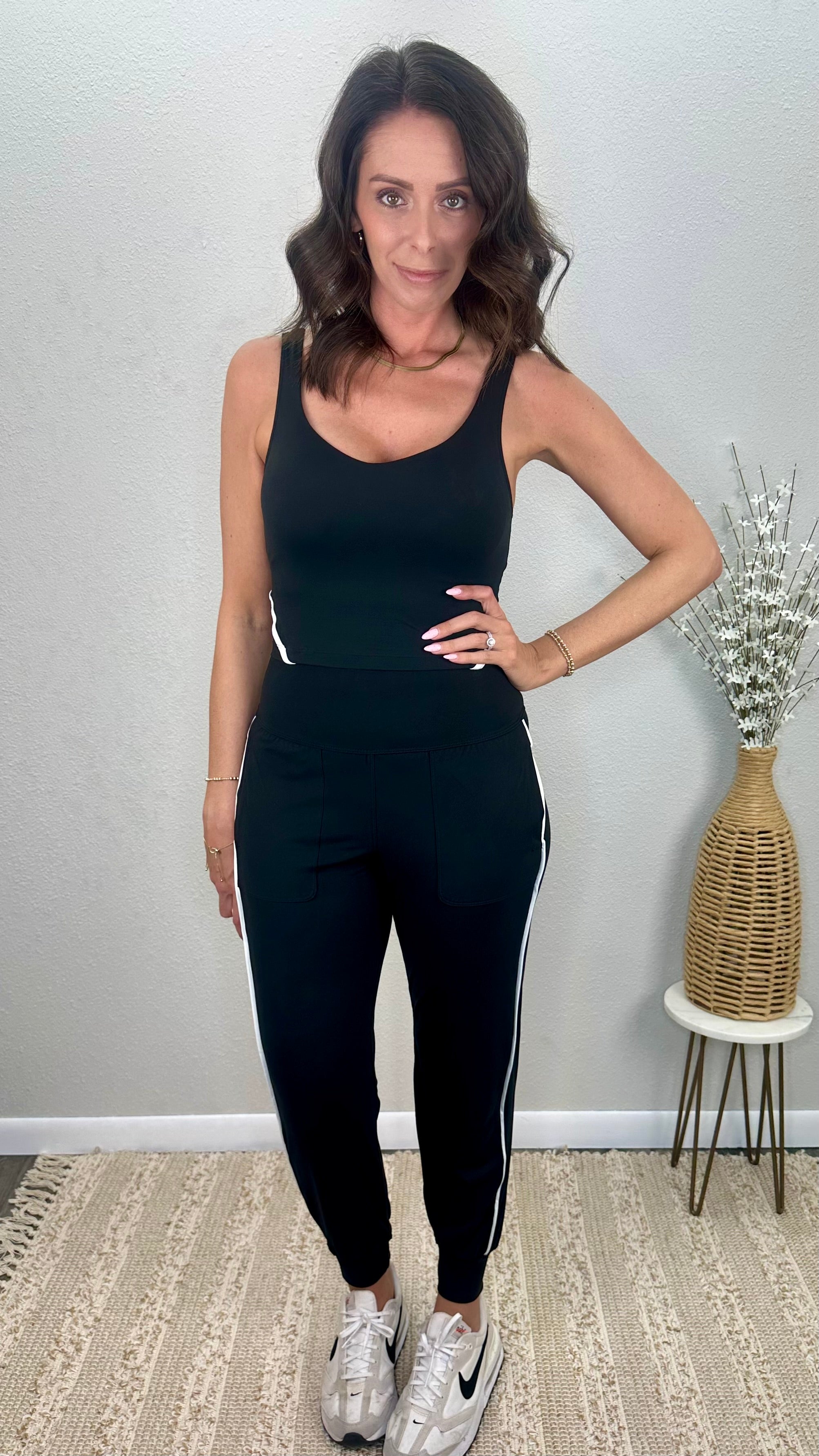 Black Fast Lane Butter Soft Jogger