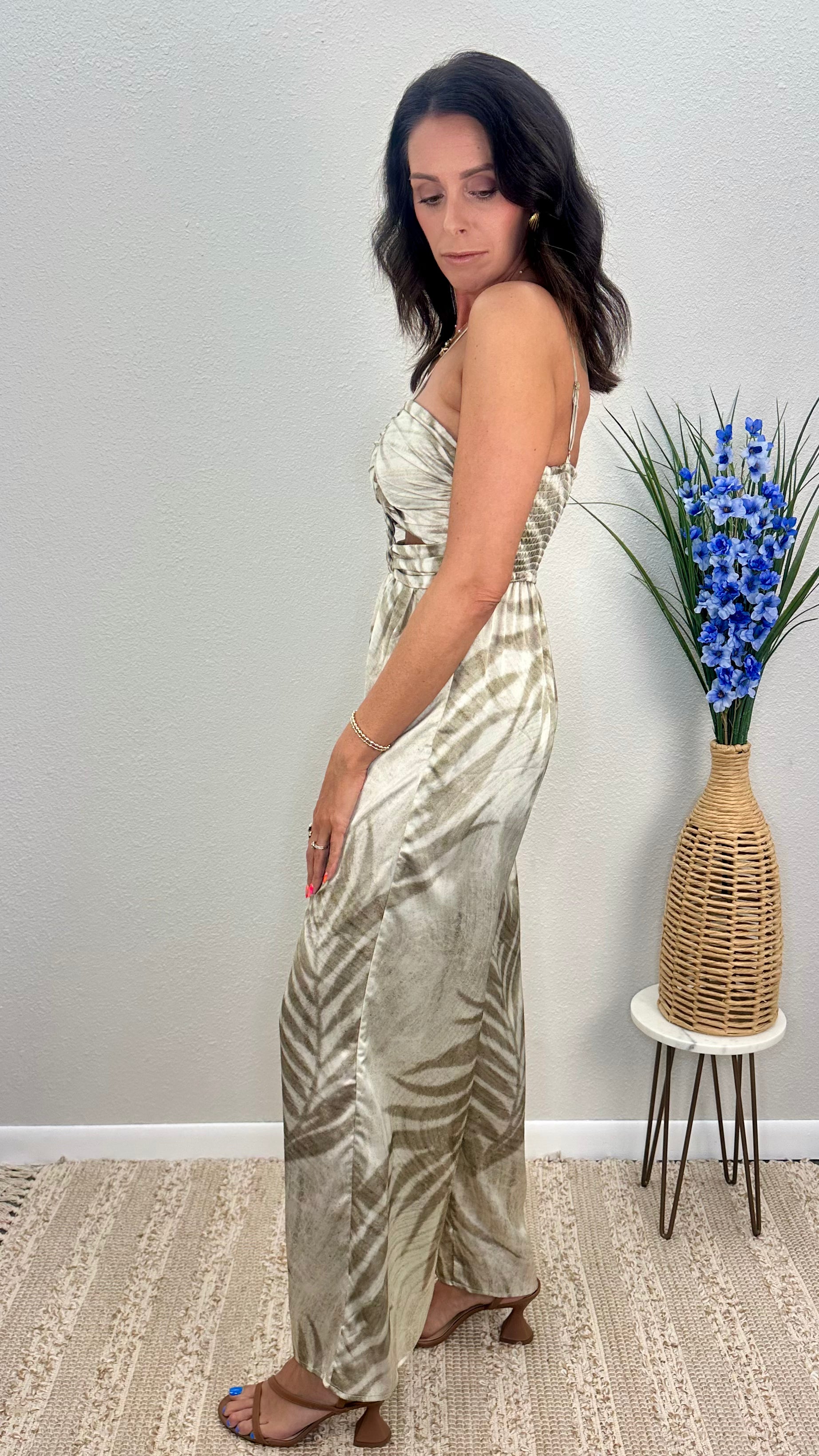 Palm Muse Braided Cut-Out Jumpsuit