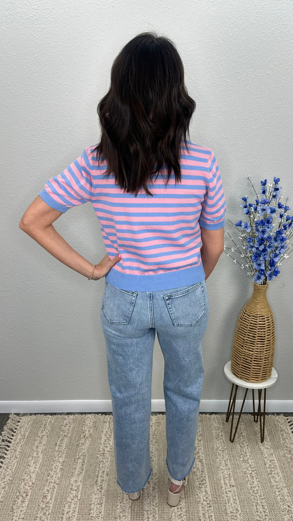 Pastel Prep Striped Cardigan