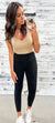 Taupe V-Neck Crop Double Layer Brami