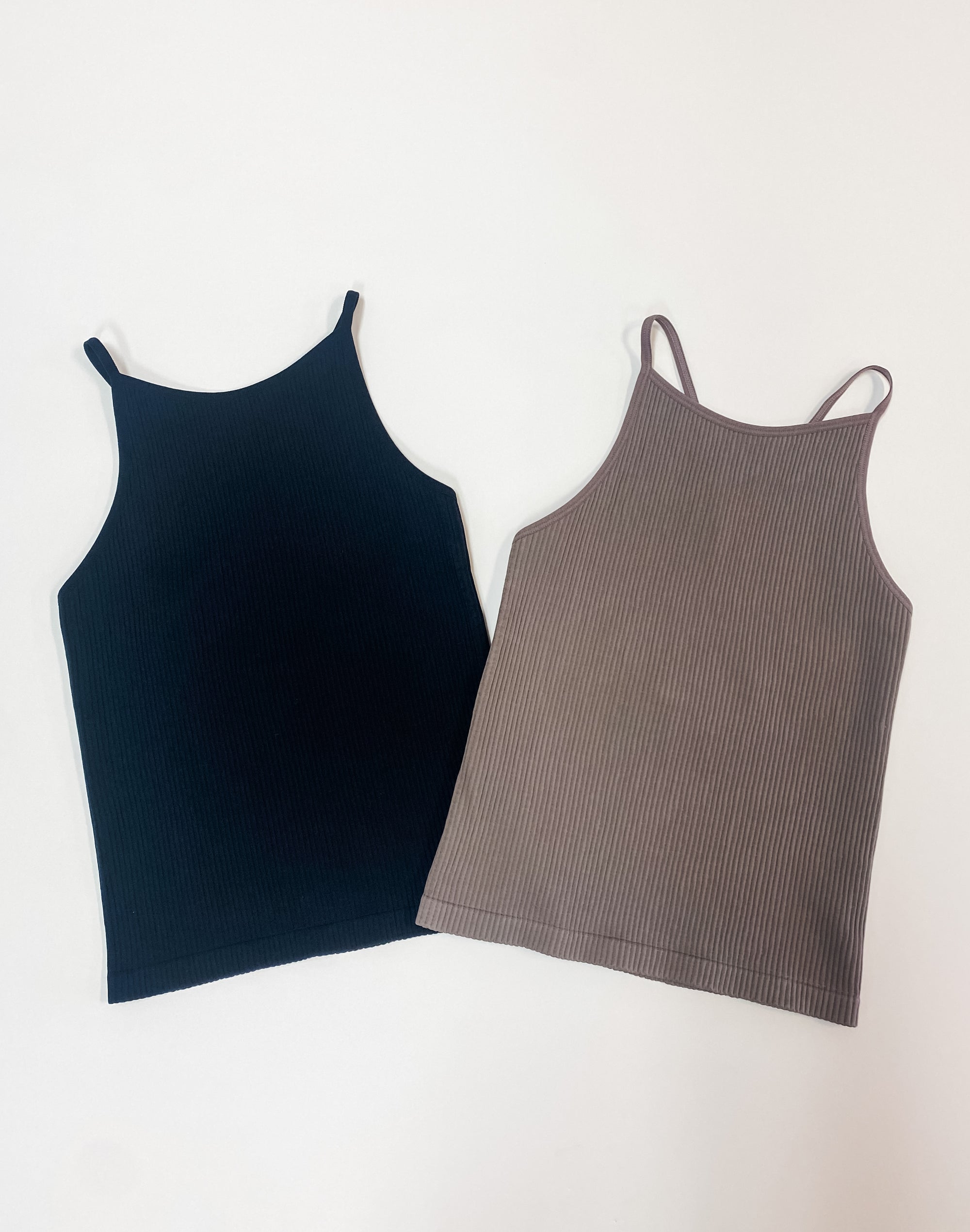 Black Racerback Ribbed Brami Tank - Grace and Garment Boutique