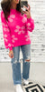 Hot Pink Groovy Sweater