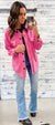 Bright Pink Fleece Shacket