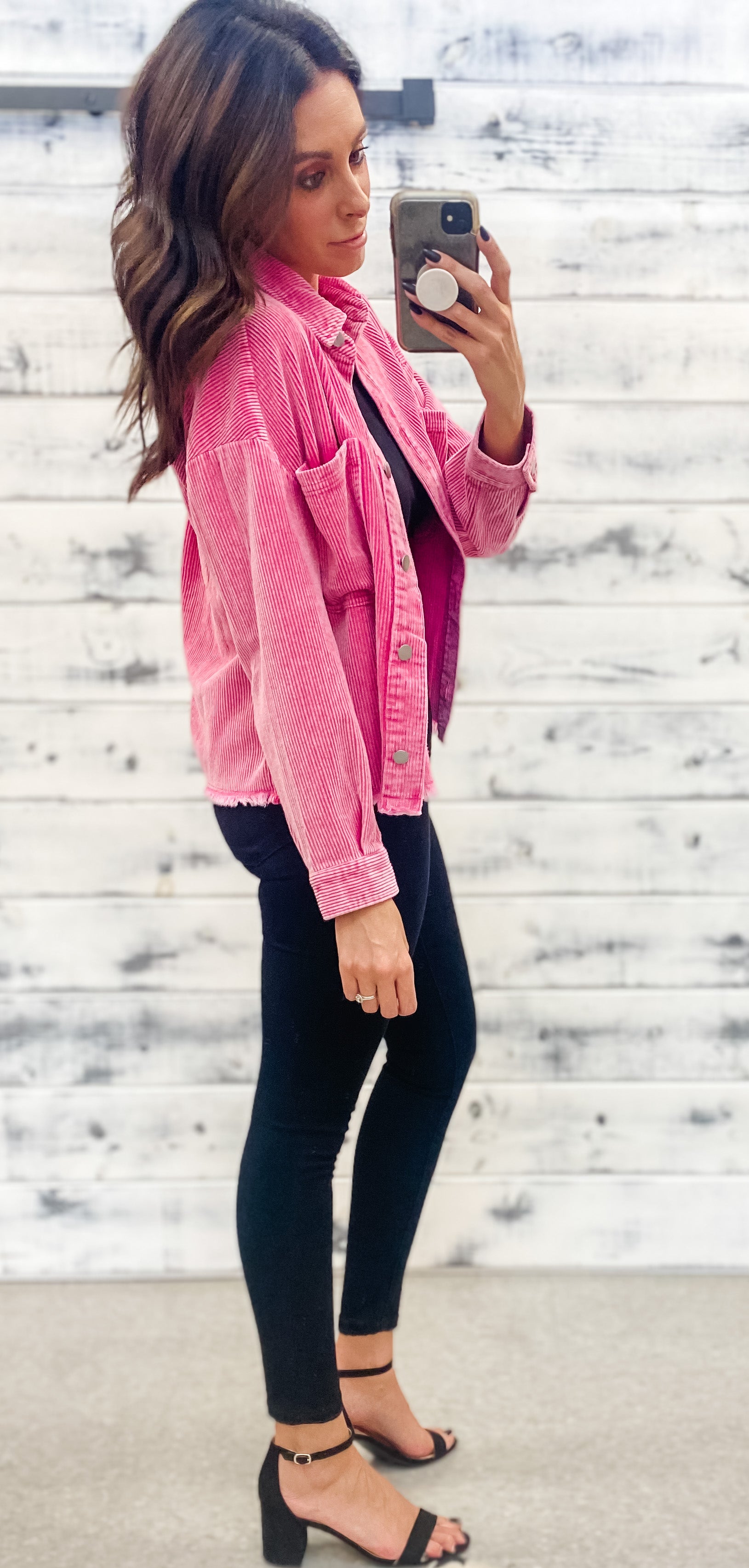 Amazon.co.jp: Men's Denim Jacket Spring and Autumn Men's Pink Denim Jacket  Fashion Casual Loose Cotton Denim Jacket Men and Women Can Wear Casual Wear  (Color: Pink, Size: 8X-Large) : Clothing, Shoes &