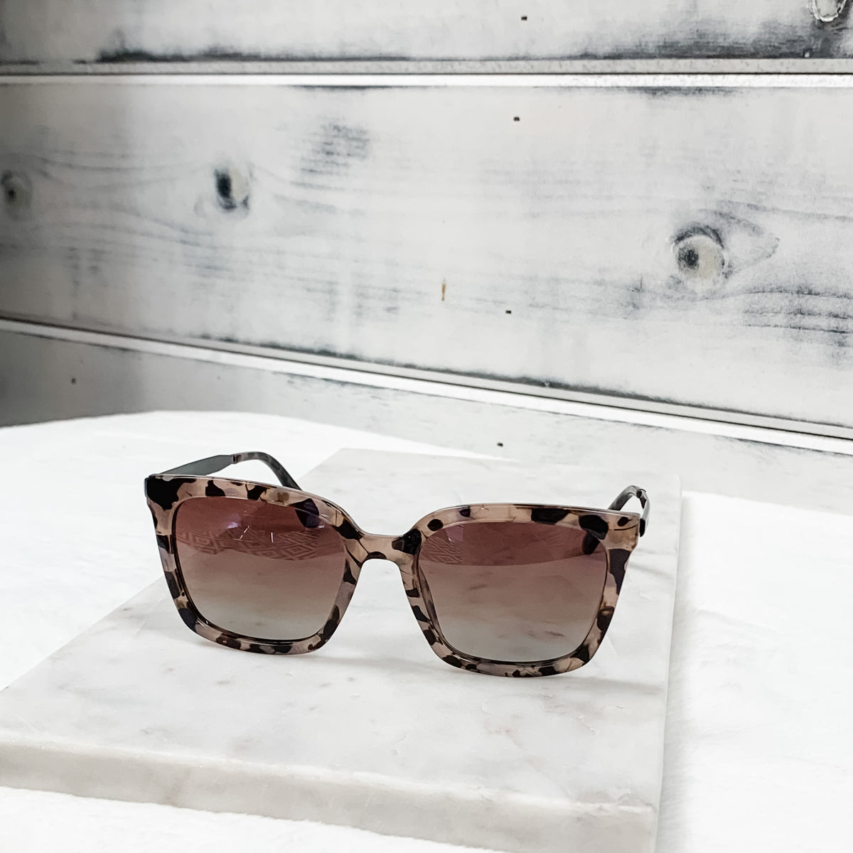 # 10 Madison Blush Pink Tortoise Frame/Brown Lens Sunglasses