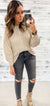 Stone Textured Balloon Sleeve Sweater