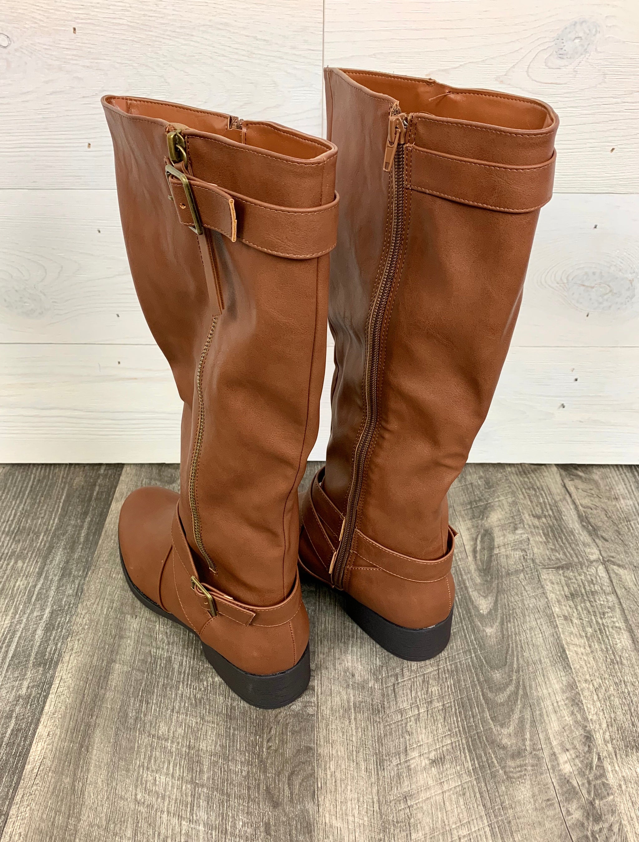 Cognac Riding Boot - Grace and Garment Boutique
