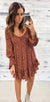 Cinnamon Dash Babydoll Ruffle Dress