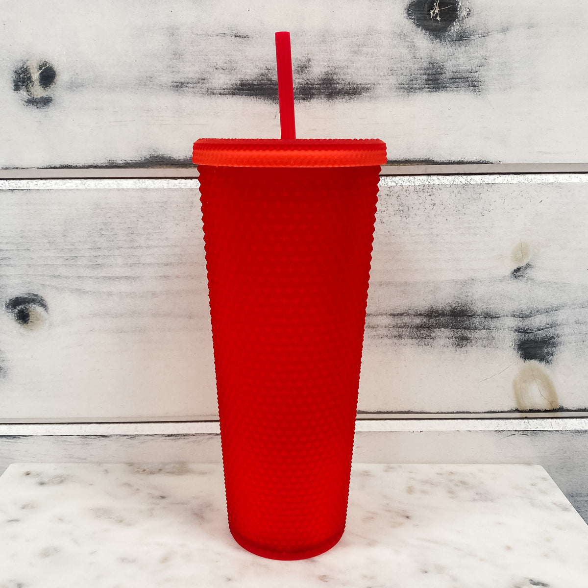 Pearl Red Studded Tumbler