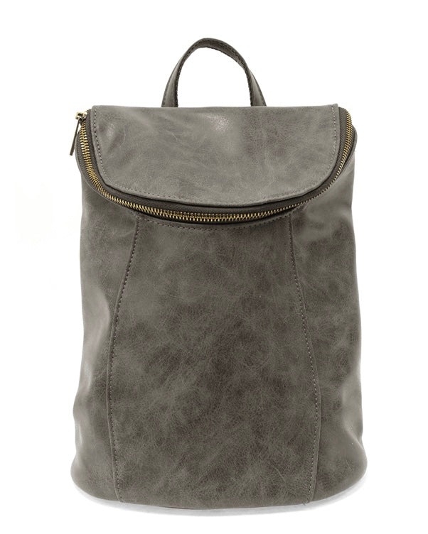 Grey “Alyssa” Distressed Backpack