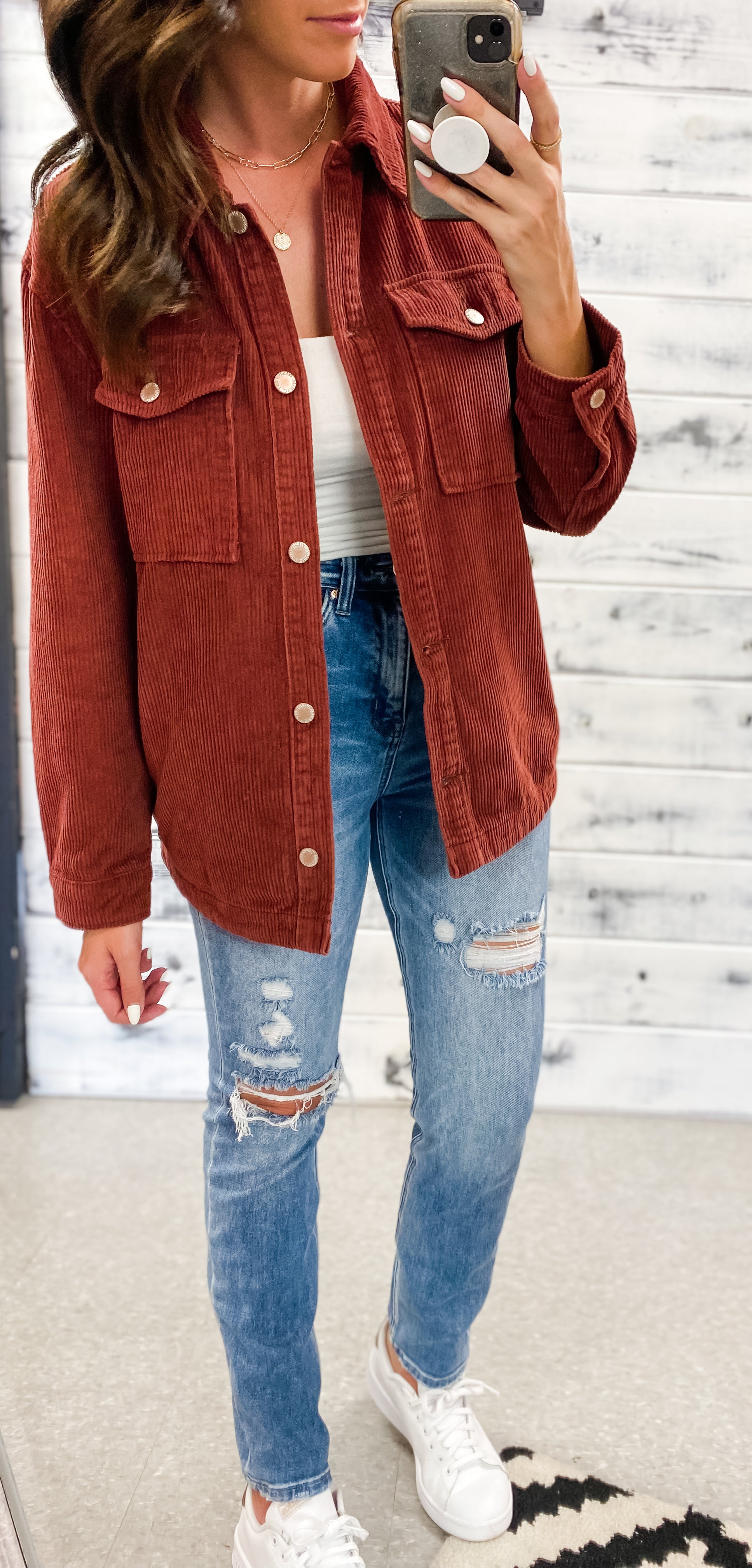 Rust hot sale cord jacket