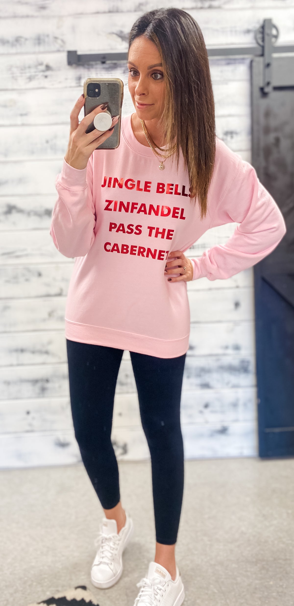 Jingle Bells Pink Sweatshirt
