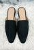 CL by Laundry Black Pointy Toe Mule